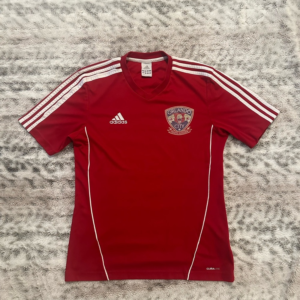 Adidas Orlando City juniors Small red/white Used